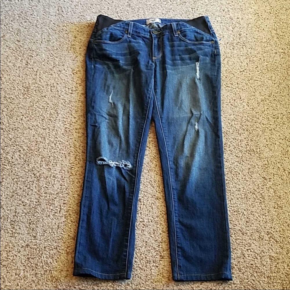 Paige jeans, maternity panels, Jimmy jeans